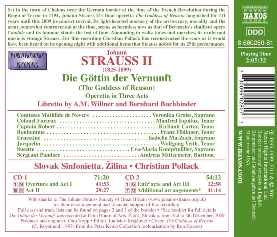 Strauss Johann: Die Göttin der Vernunft - slide-1