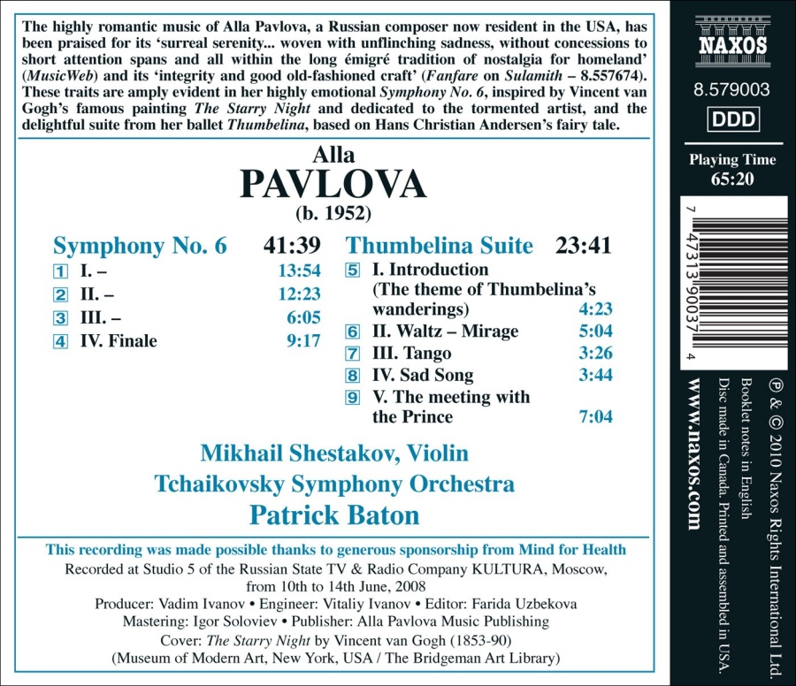 Alla Pavlova: Symphony No. 6, Thumbelina Suite - slide-1