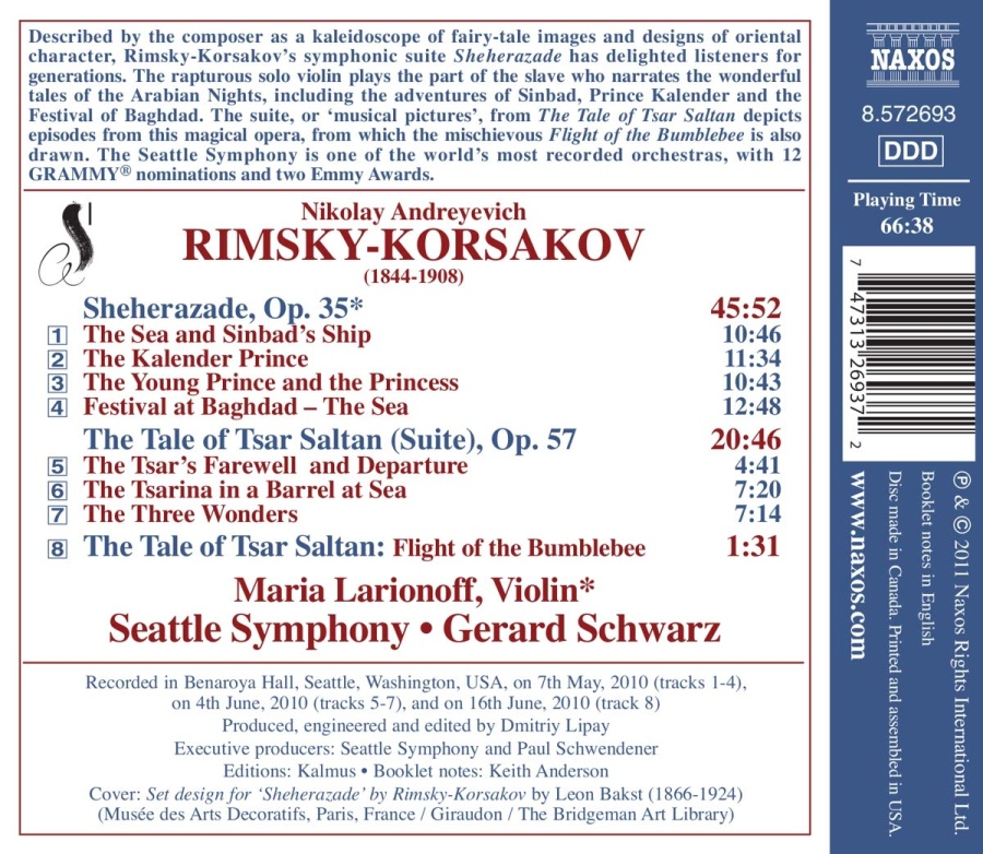 Rimsky-Korsakov: Sheherazade, The Tale of Tsar Saltan Suite - slide-1