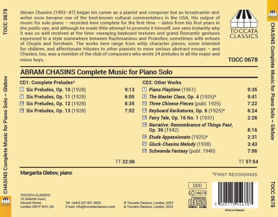 Chasins: Complete Music for Solo Piano - slide-1