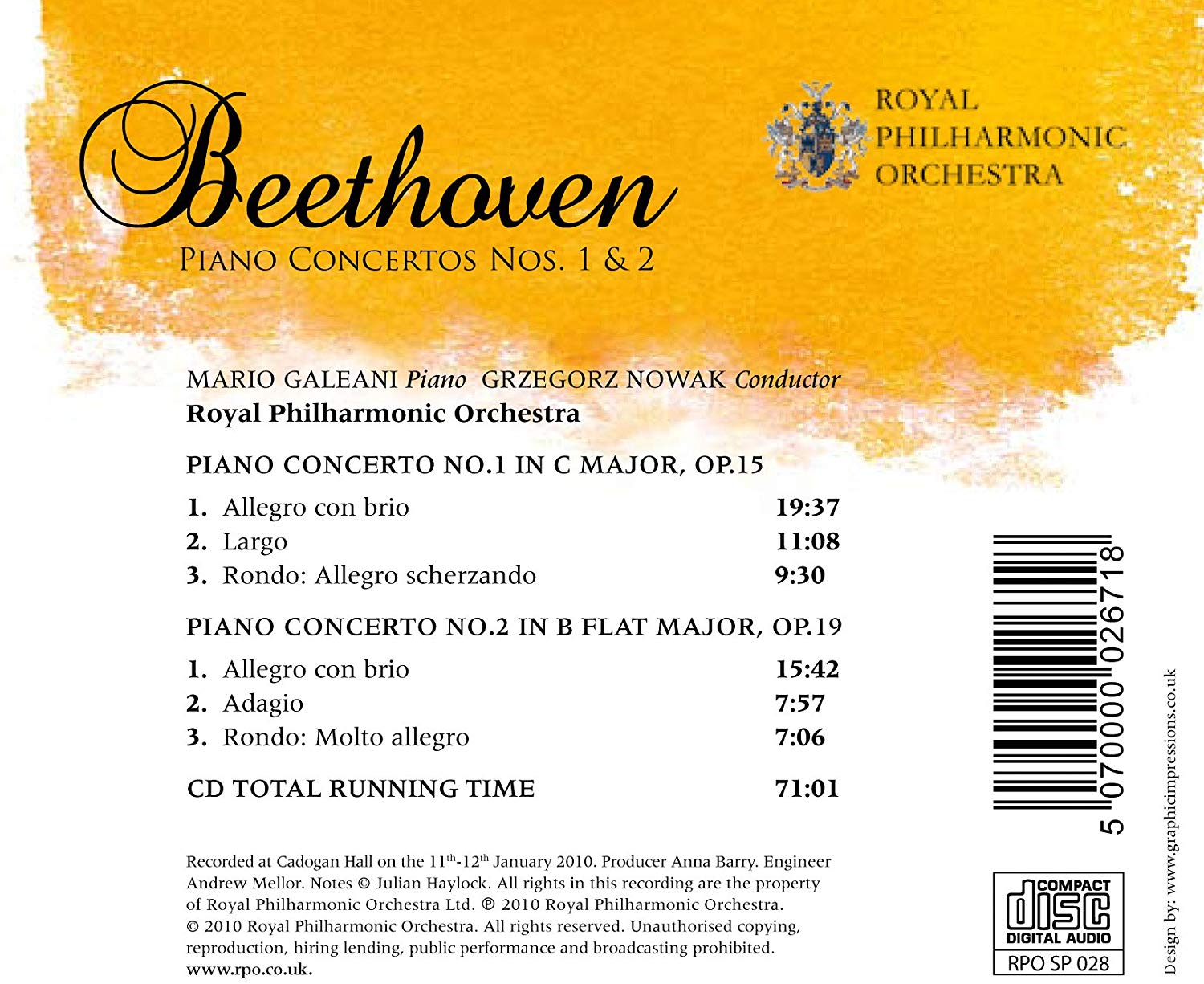 Beethoven: Piano Concertos Nos. 1 & 2 - slide-1