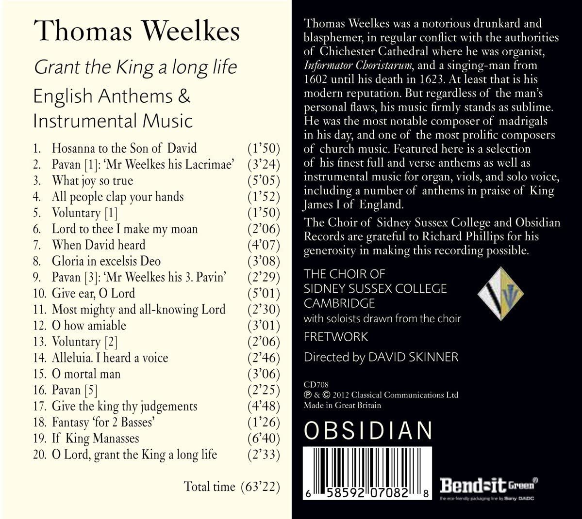 Weelkes: Grant the King a long life - English Anthems & Instrumental Music - slide-1