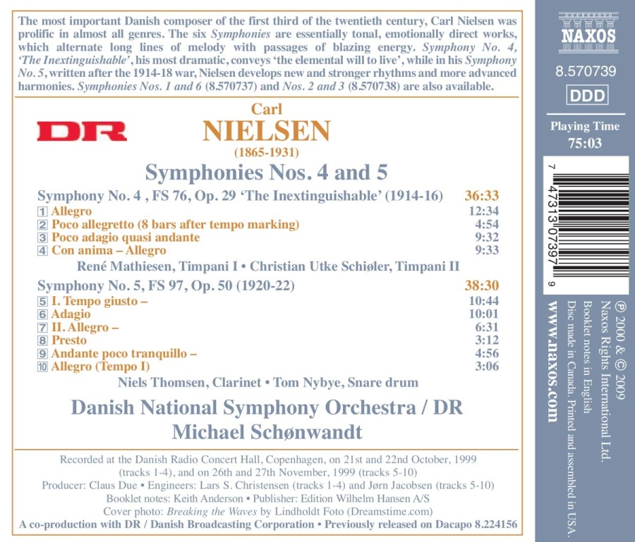 NIELSEN: Symphonies Nos. 4 & 5 - slide-1