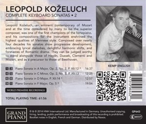 Koželuch: Complete Keyboard Sonatas Vol. 2 - slide-1