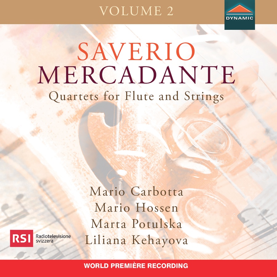 Mercadante: Quartets for Flute & Strings Vol. 2