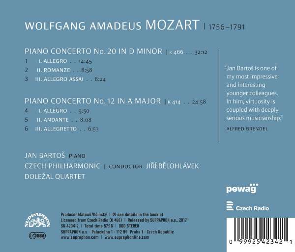 Mozart: Piano Concerto Nos. 12 & 20 - slide-1