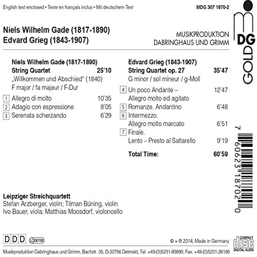 Gade & Grieg: String Quartets - slide-1