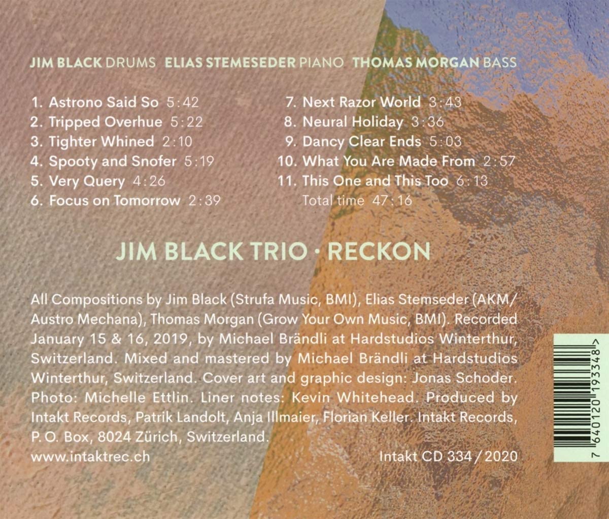 Jim Black Trio/Stemeseder/Morgan: Reckon - slide-1