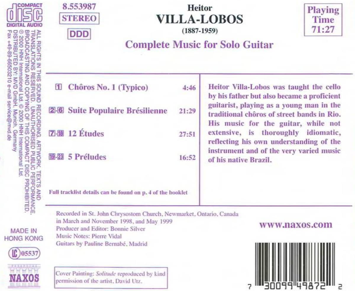 VILLA-LOBOS: Complete Music for Solo Gui - slide-1