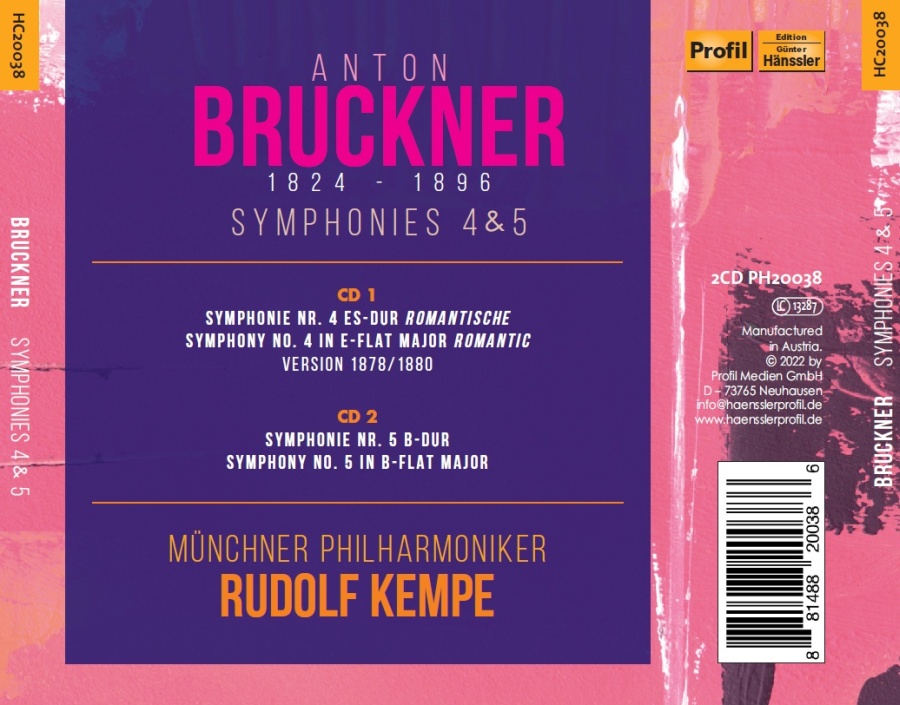 Bruckner: Symphonies Nos. 4 & 5 - slide-1