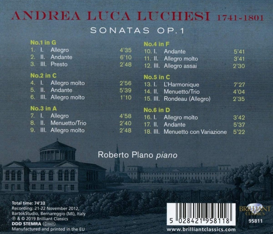 Luchesi: Sonatas Op.1 - slide-1