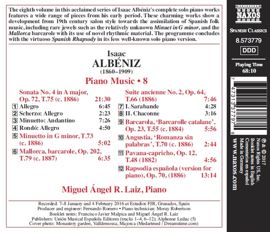 Albeniz: Piano Music Vol. 8 - slide-1