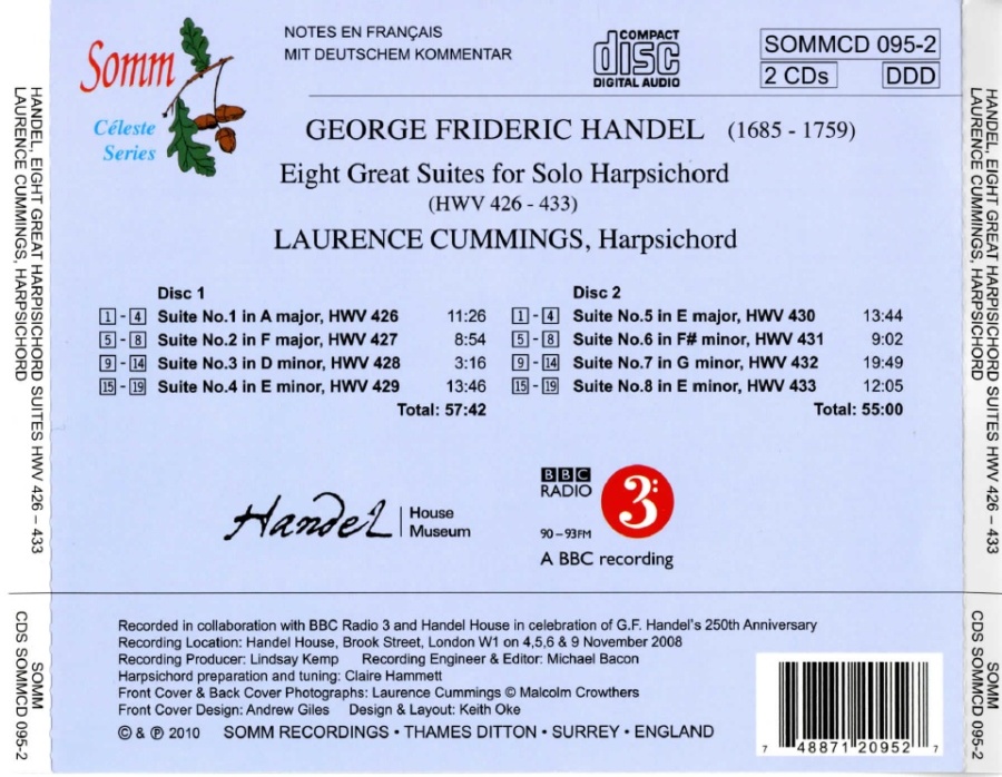 8 Great Suites for Solo Harpsichord (HWV 426-433) - slide-1