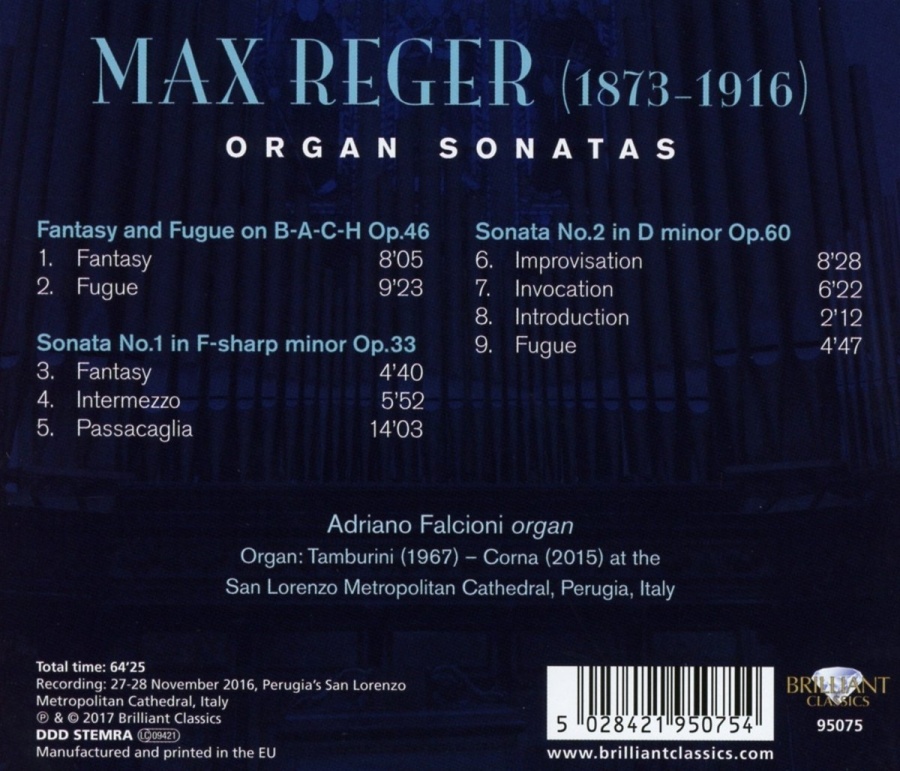 Reger: Organ Sonatas - slide-1
