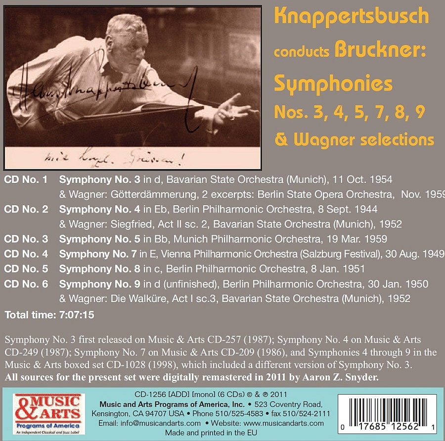 Brucker: Symphonies 3 - 9; Wagner Selections - slide-1