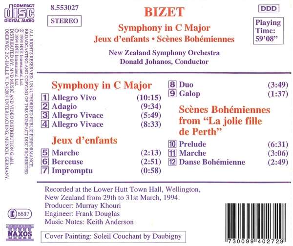 BIZET: Symphony in C Major; Jeux d'enfants - slide-1