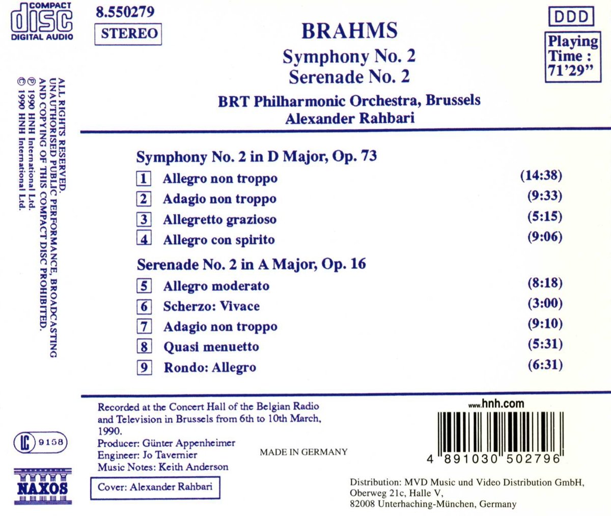Brahms: Symphony no. 2 - slide-1