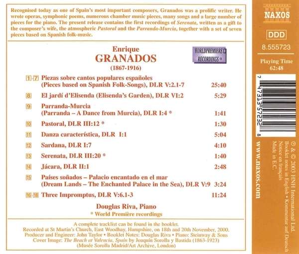 GRANADOS: Piano Music vol. 6 - slide-1
