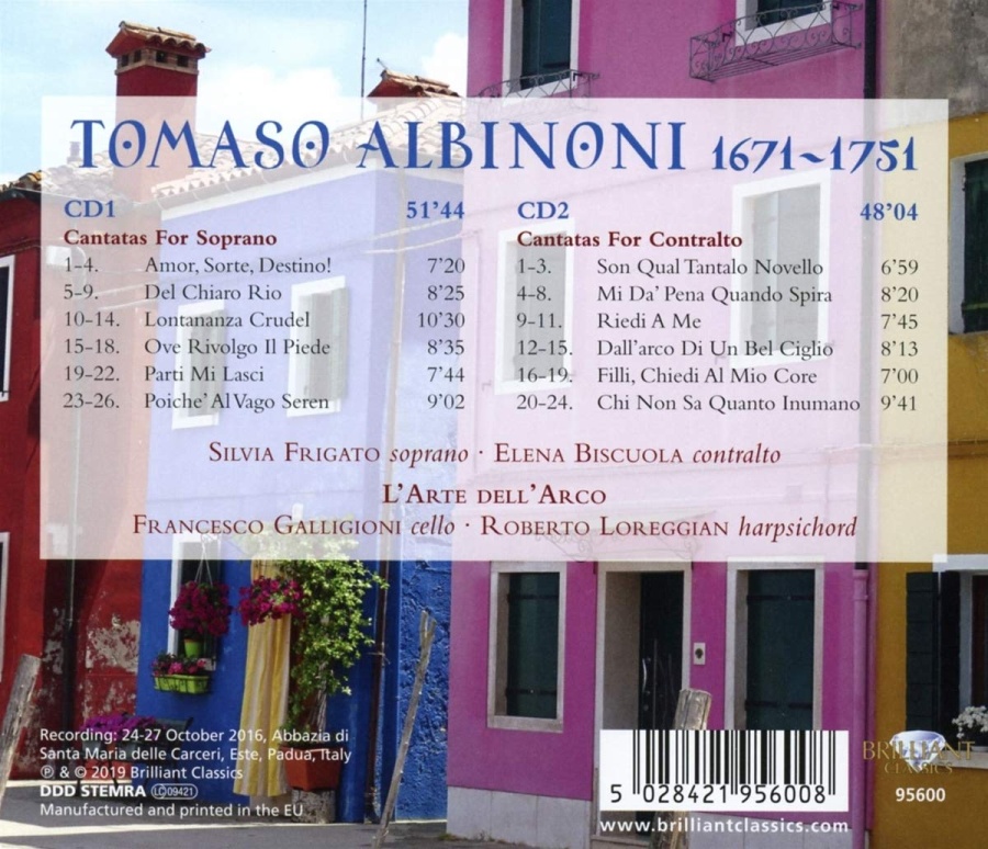 Albinoni: 12 Cantatas for Soprano and Contralto Op. 4 - slide-1