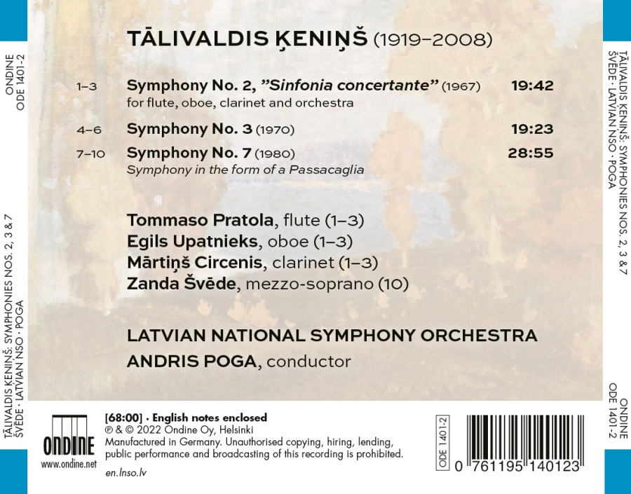 Kenins: Symphonies Nos. 2; 3 & 7 - slide-1
