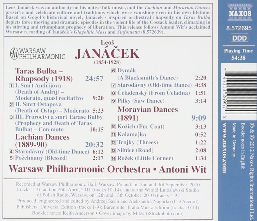 Janacek: Taras Bulba, Lachian Dances, Moravian Dances - slide-1