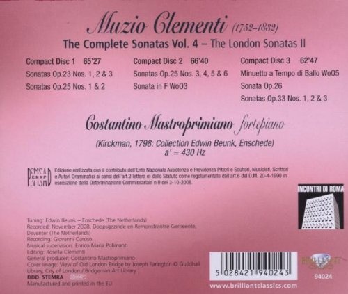 Clementi: The Complete Sonatas Vol. IV - slide-1