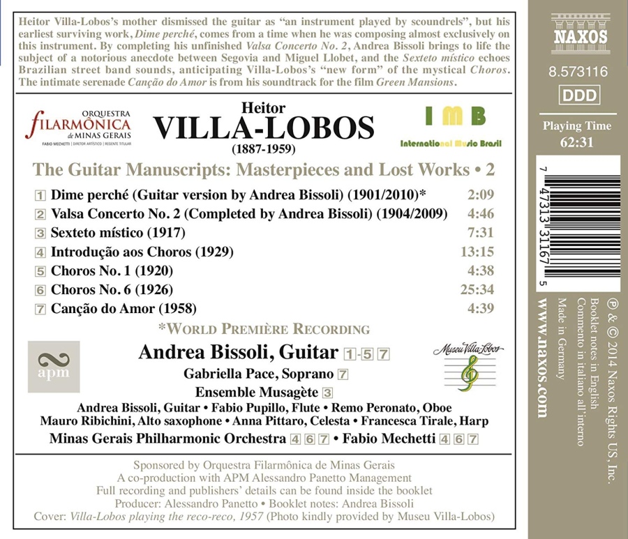 Villa-Lobos: The Guitar Manuscripts Vol. 2 - slide-1