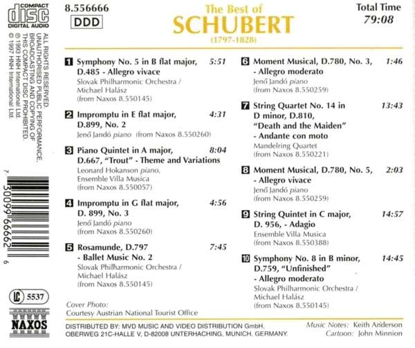 THE BEST OF SCHUBERT - slide-1