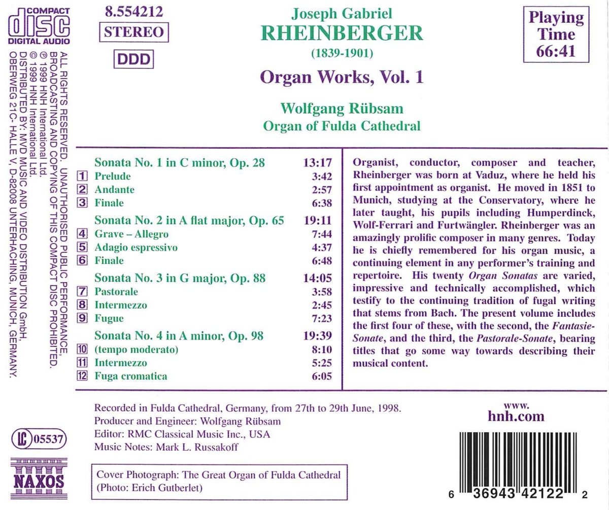 RHEINBERGER: Organ Works vol. 1 - slide-1