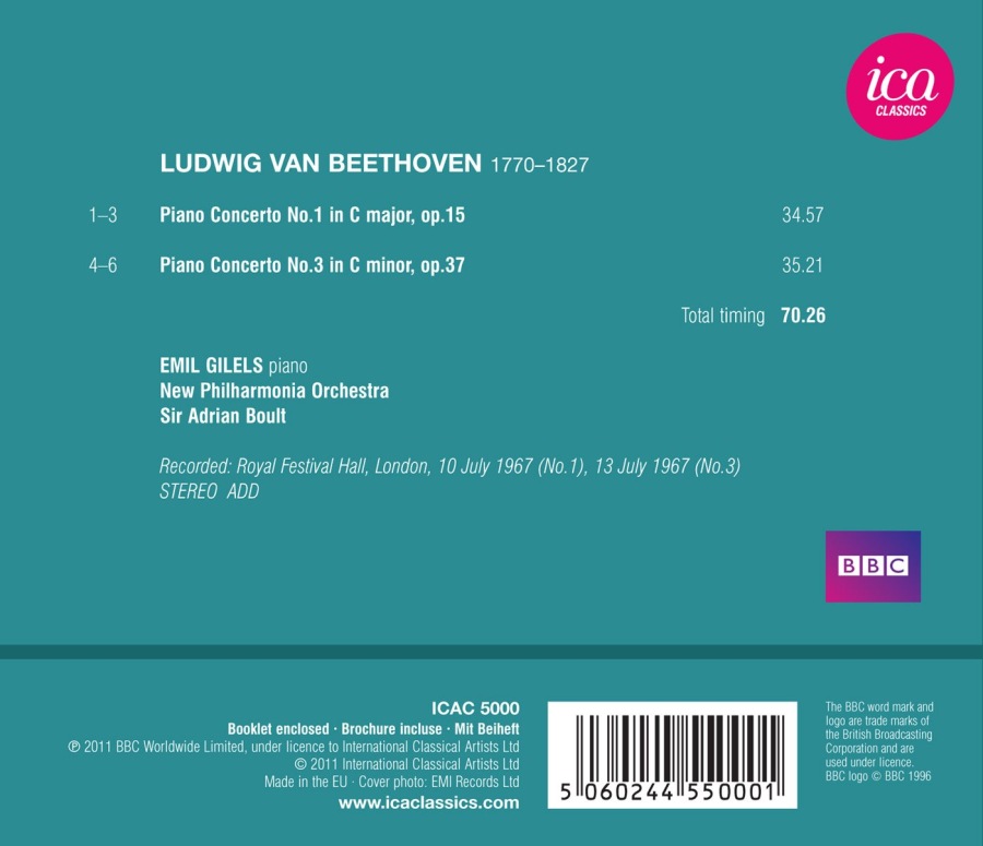 Beethoven: Piano Concertos No. 1 & 3 - slide-1