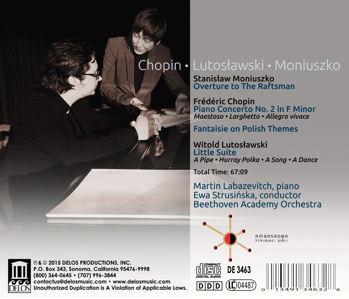 Chopin: Piano Concerto No. 2; Fantaisie; Lutosławski: Little Suite; Moniuszko: Overture "Flis" - slide-1