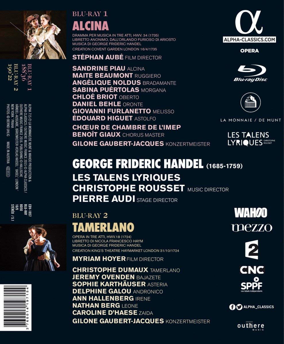 Handel: Alcina, Tamerlano - slide-1