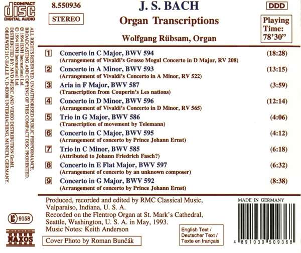 BACH: Organ Transcriptions - slide-1