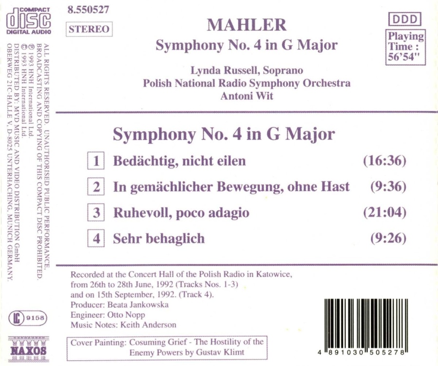 Mahler.: Symphony No. 4 - slide-1