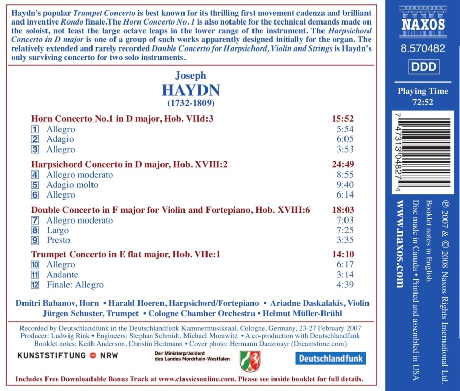 Haydn: Trumpet Concerto, Horn Concerto No. 1 - slide-1