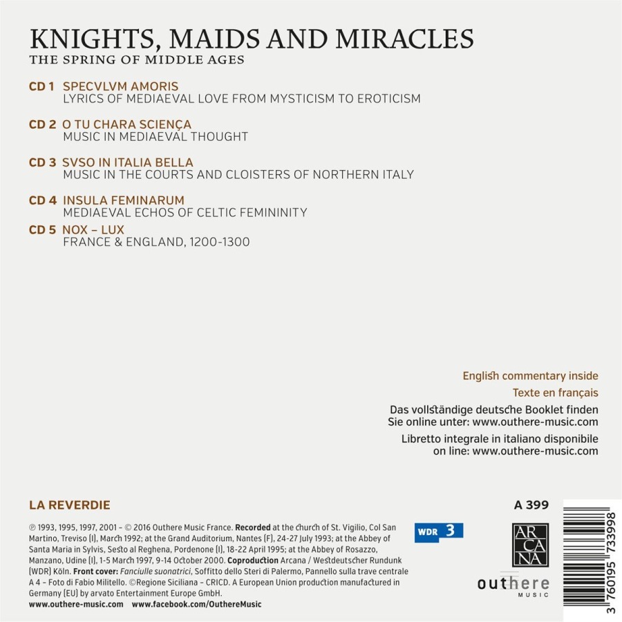 Knights, Maids and Miracles - Speculum amoris; O tu chara scienca; Suso in Italia bella; Insula feminarum; Nox-lux - slide-1