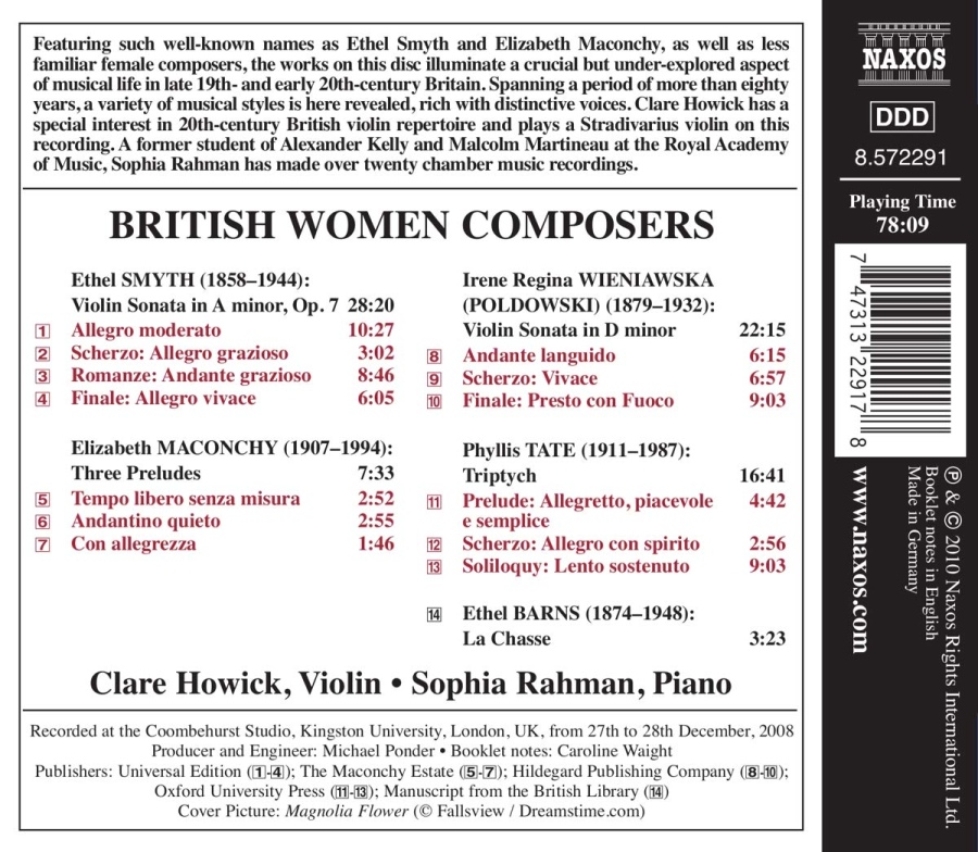 British Women Composers: E. SMYTH / E. MACONCHY / POLDOWSKI / TATE / BARNS - slide-1