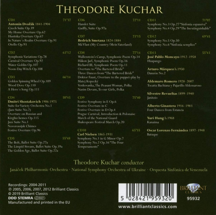 Theodore Kuchar: Dvorák, Shostakovich, Smetana, Nielsen - slide-1