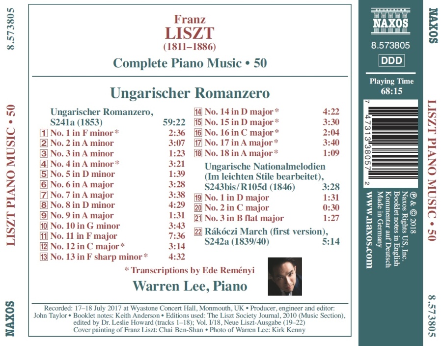 Liszt: Complete Piano Music Vol. 50 - Ungarischer Romanzero - slide-1