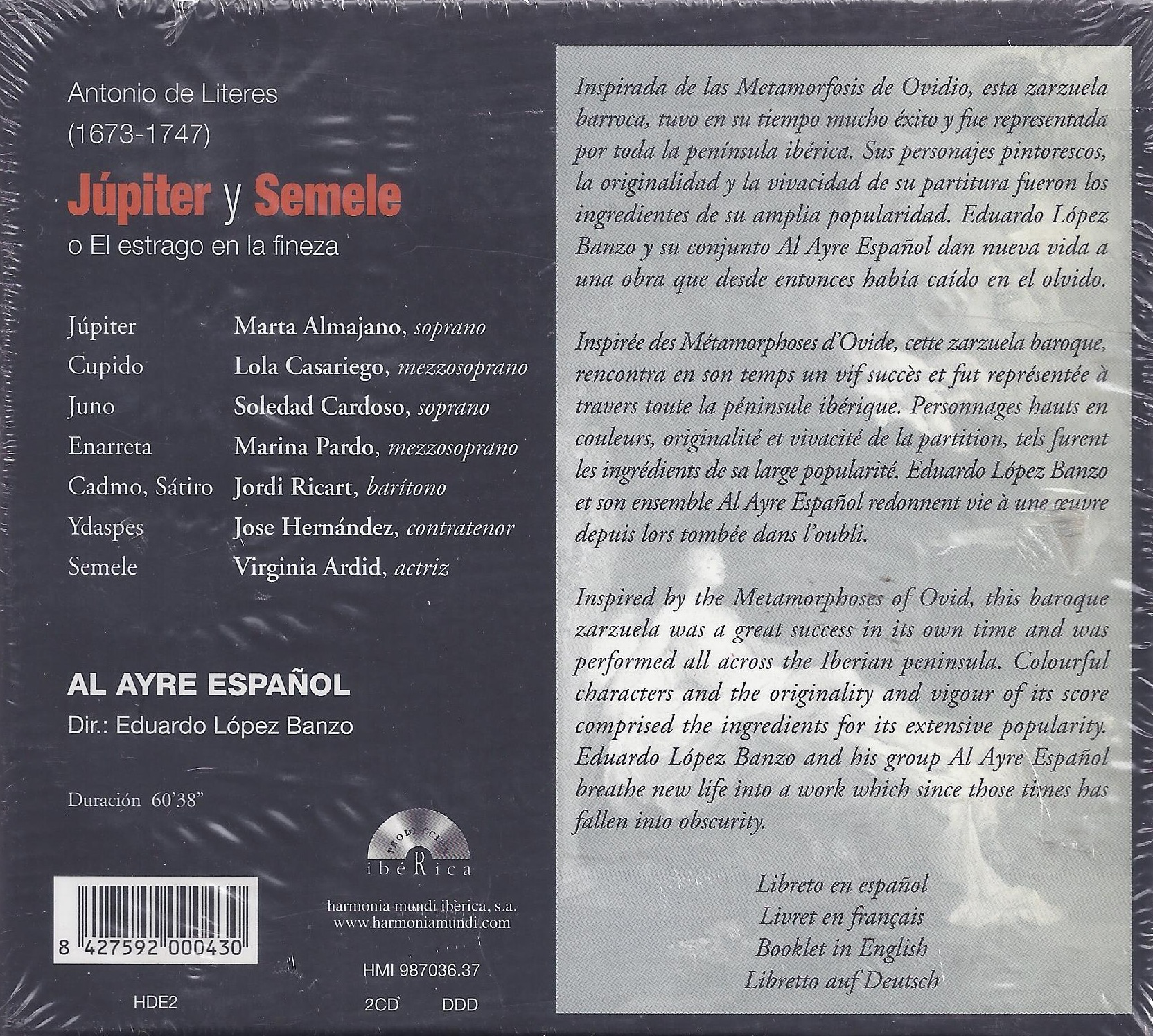 LITERES: Jupiter et Semele - slide-1
