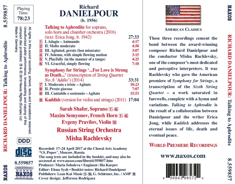 Danielpour: Talking to Aphrodite; Symphony for Strings; Kaddish - slide-1