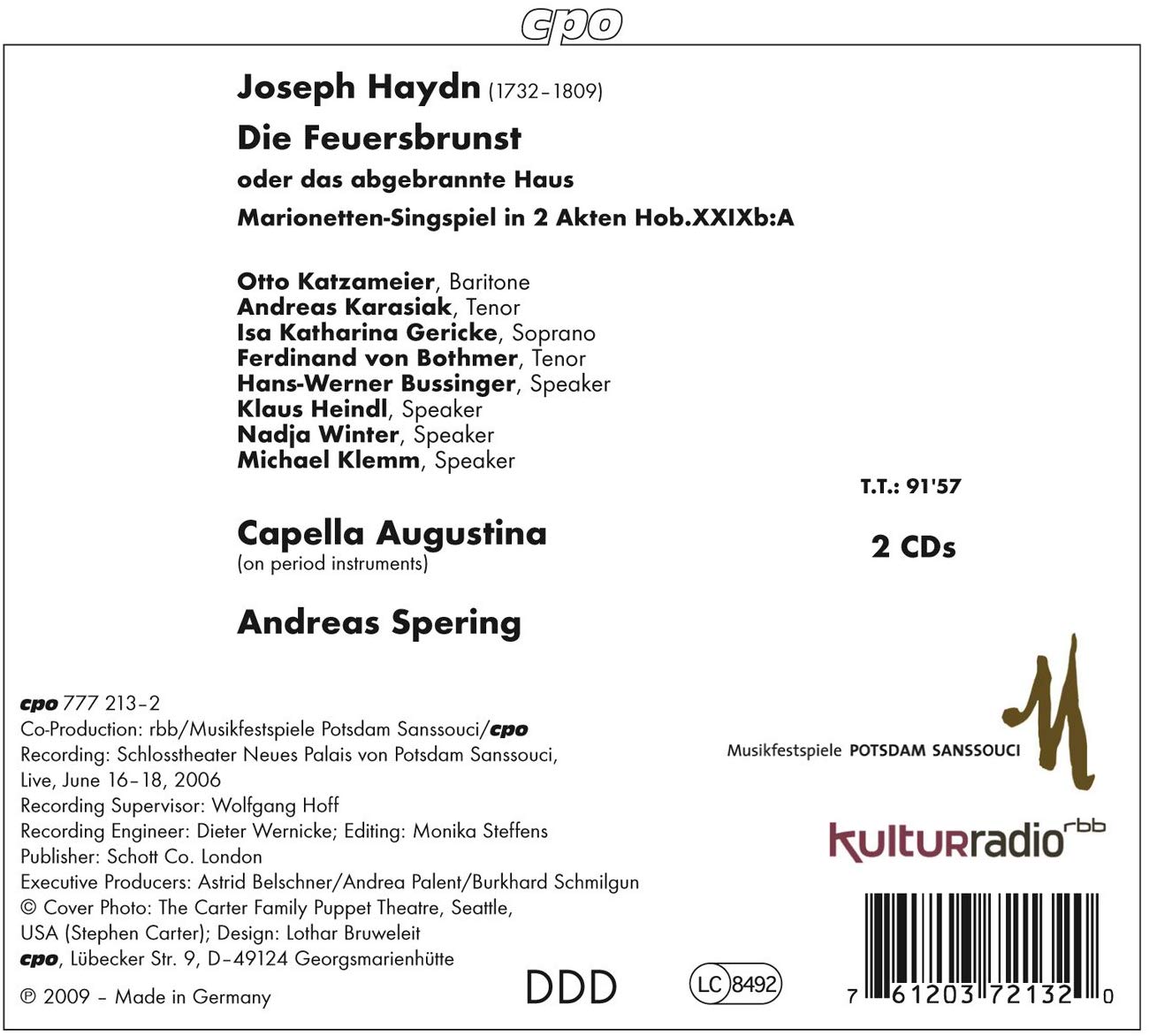 Haydn: Die Feuersbrunst - Marionetten-Singspiel in 2 Akten - slide-1