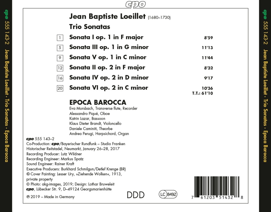 Loeillet: Trio Sonatas - slide-1