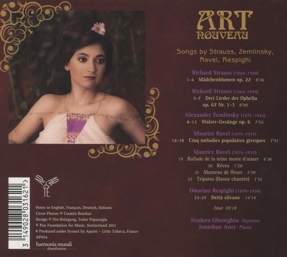 Art Nouveau: Songs by Strauss, Zemlinsky, Ravel, Respighi - slide-1