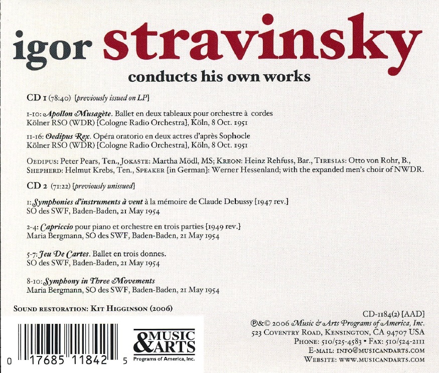 Stravinsky conducts Stravinsky - slide-1