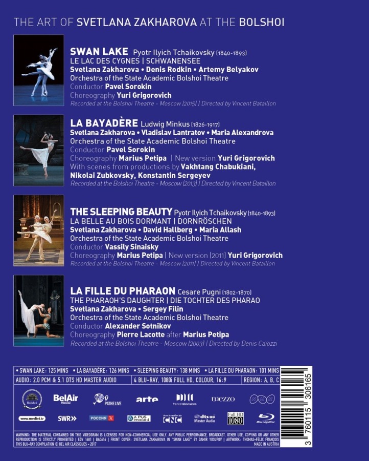 The Art of Svetlana Zakharova - Swan Lake; Sleeping Beauty; La Bayadère; Pharaoh's Daughter - slide-1