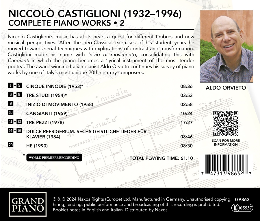 Castiglioni: Piano Works 2 - slide-1