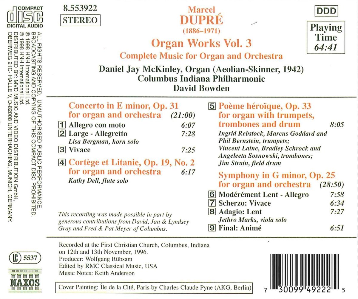 DUPRE: Works for Organ vol. 3 - slide-1