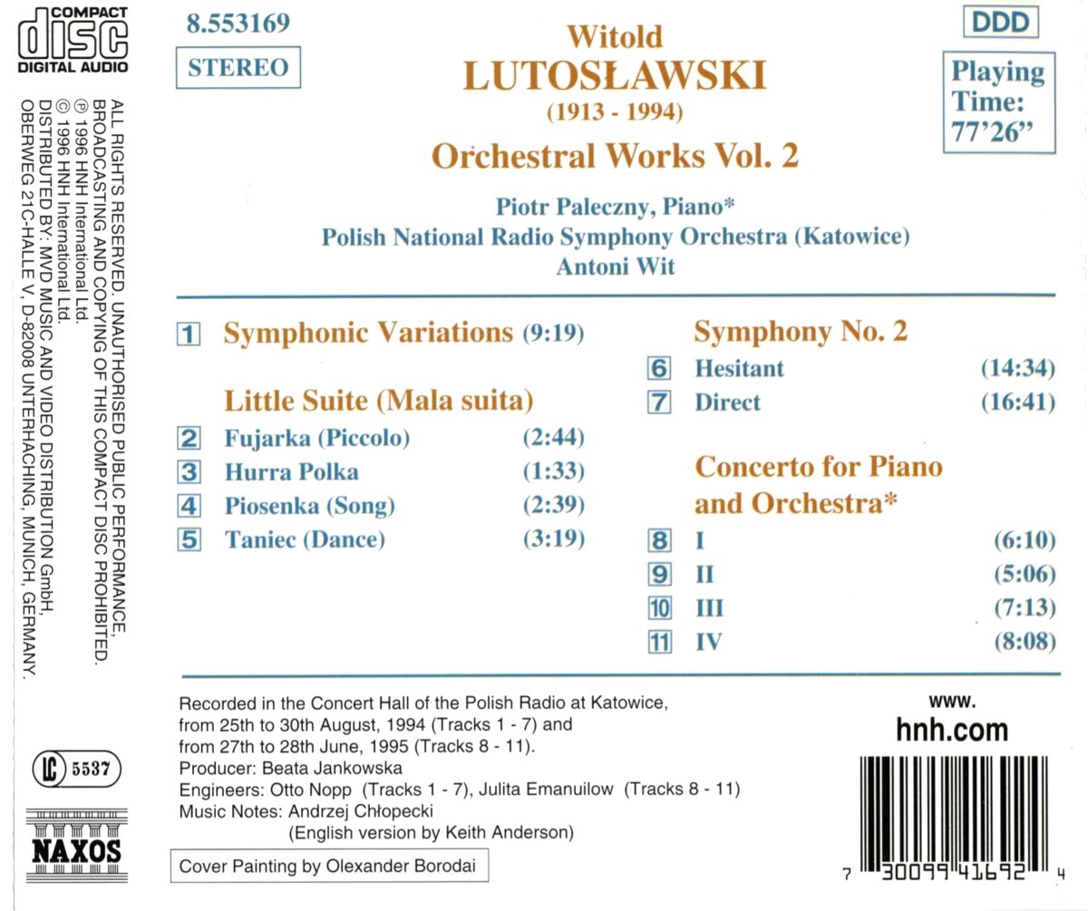 Lutosławski: Symphony No. 2 / Little Suite / Symphonic Variations / Piano Concerto - slide-1