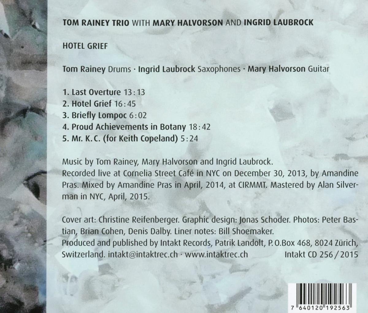 Tom Rainey Trio: Hotel Grief - slide-1